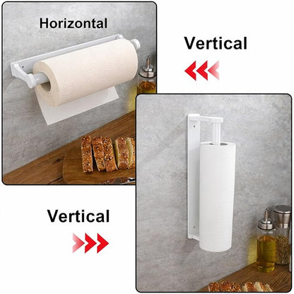 MONEER Kitchen Roll Holder Under Cabinet, Paper Towel Holder, Aluminum Alloy