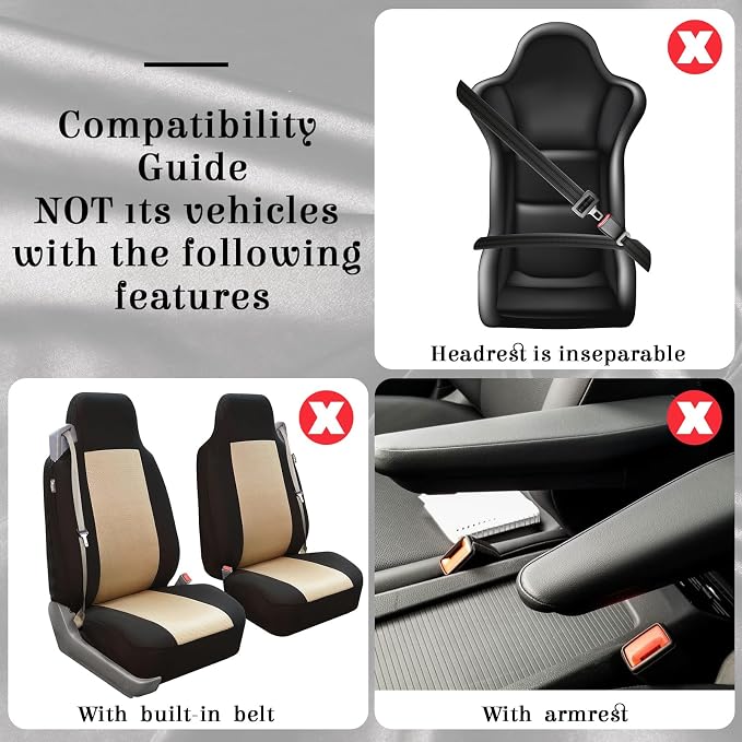 BBTO 43 Pcs Butterfly Car Seat Full Set Butterfly Car Accessories for Women 5 Front Rear Seat Covers Wrist Strap 2 Pcs Cup Mat Armrest Pad 2 Belt Xmas Cover Accessories for SUV(Brown Leopard Print)