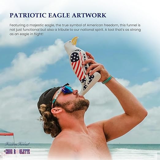 Freedom Funnel – Patriotic Eagle Beer Funnel