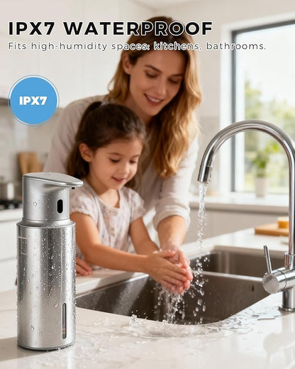 Automatic Liquid Soap Dispenser Touchless, 304 Stainless Steel Bottle Body