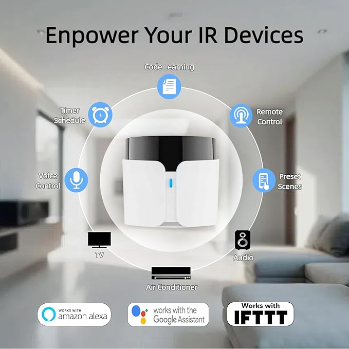 BroadLink RM5plus Smart Infrared Remote, All-in-One Universal Control Hub