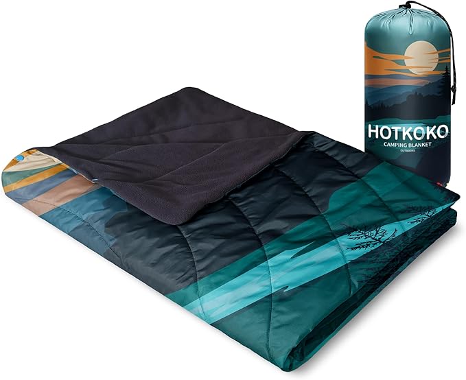 Waterproof Stadium Blanket, Fleece Camping Blanket Wearable Soft Warm Camp Blanket for Outdoor Camping, Picnic, Stadium, Sports, Beach, Car