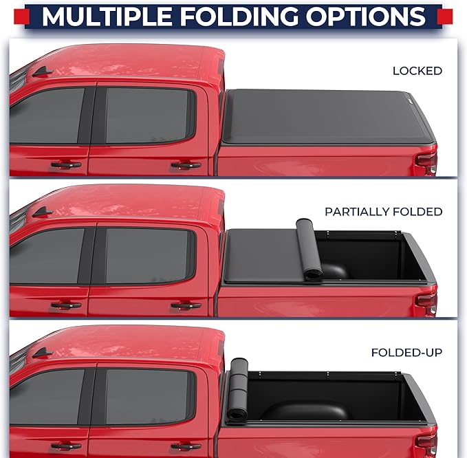 MOSTPLUS Roll-Up Soft Vinyl Truck Bed Tonneau Cover Compatible with 2007-2013 Chevy Chevrolet Silverado/GMC Sierra 1500 | Fleetside 6.5/6.6 FT