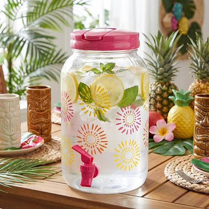 Havawish 2 Pcs 1 Gallon Plastic Beverage Dispenser