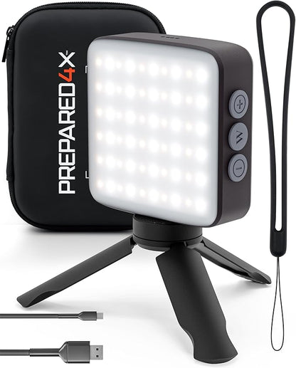 PREPARED4X Camping Lantern - Hanging Lantern w/ Bright & Warm Adjustable Lighting - Emergency Lantern w/ USB-C Charging Port - Rechargeable Camping Light for Power Outage, Tent, Outdoor, Hiking, Camp