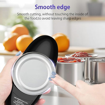Electric Can Opener, Handheld One-touch Automatic Can opener, Smooth Edge