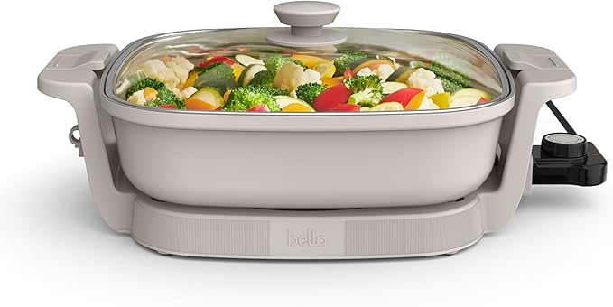 bella Make & Take Electric Skillet, Fits-anywhere™ kitchenware, EverGood™