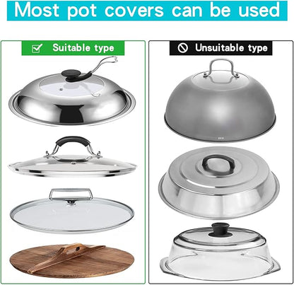 YQh The-Cabinet Pot Lid Organizer, Door Mounted Pot cover rack, Pot Lid Storage