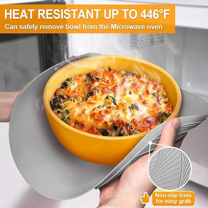 Silicone Microwave Mats, Walfos Heat Resistant Multi-Purpose Microwave Trivet