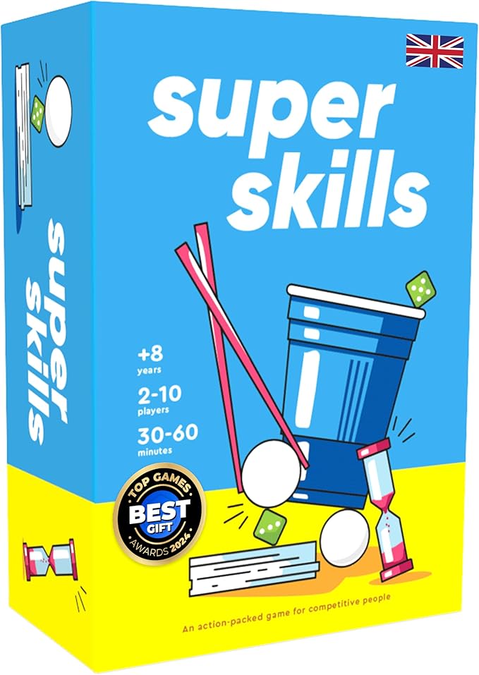 Super Skills - Action Game for Competitive People - Beat Your Friends at 120 Challenges - Fun Group Activity for Family Night or Party with Kids, Teen