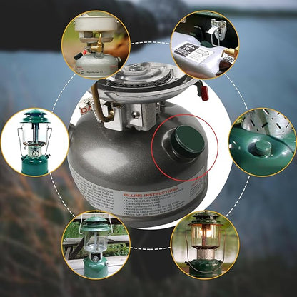 Filler Cap Lantern, Compatible with Replacement Parts for Coleman Lanterns and Stoves – Brass Construction, Model 3000000454