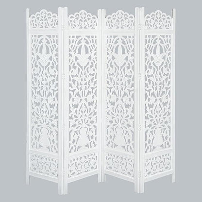 Lightnpro 4-Panel Wooden Room Divider 72"×72"