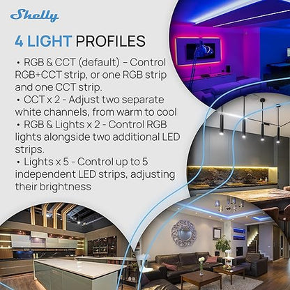 Shelly Pro RGBWW PM | Wi-Fi & LAN Smart Remote Control