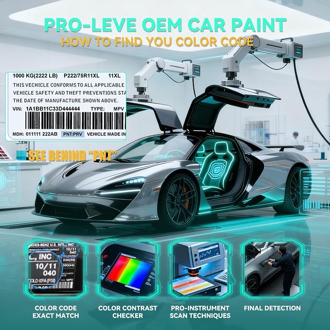 Hydro Blue Pearl-Coat(PBJ/MBJ) Touch Up Paint Compatible with Ram Car Paint Pen Scratch Repair Automotive Scratch Remover Fix Exact Color Match