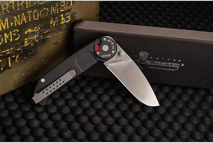 Extrema Ratio - BF2 CD (STONE WASHED), Folding Knife, Böhler N690 steel blade hardened to 58 HRC, stone-washed finish, anticorodal aluminum handle, reversible clip, Italian handcrafted precision