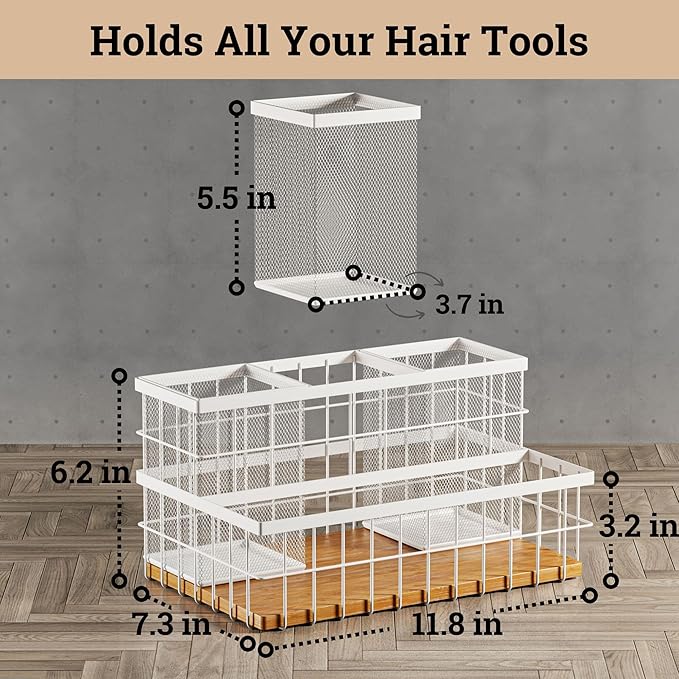 Hair Tool Organizer Countertop