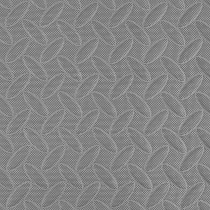 IncStores 1/2 Inch Thick Diamond Soft Foam Flooring Tiles | High-Density Interlocking Foam Tiles for Rugged Style in Your Home Gym, Playroom, and More | Grey, 64 Tiles