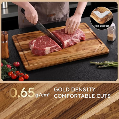20'' Extra Large Teak Wood Cutting Board