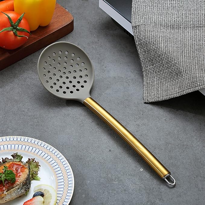Gold Skimmer, Berglander Non-stick Silicone Strainer