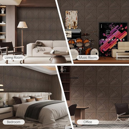 ARMURO 4 Packs Acoustic Wall Panels