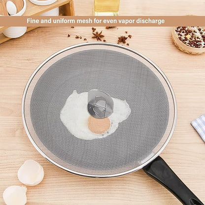 3 Pack Splatter Screen for Frying Pan 13" 11.5" 9.8" Stainless Steel Grease