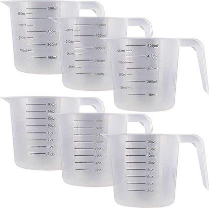 U.S. Kitchen Supply Plastic Measuring Cups - 16 oz Liquid Measuring Cup Set of