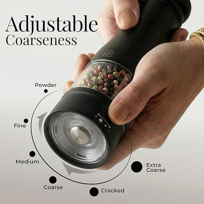 Electric Salt and Pepper Grinder Set