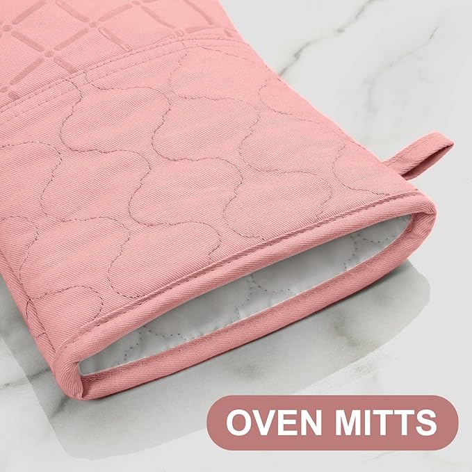 Oven Mitts Pot Holders Sets/Kitchen Towels and Dishcloths, Oven Gloves Kitchen