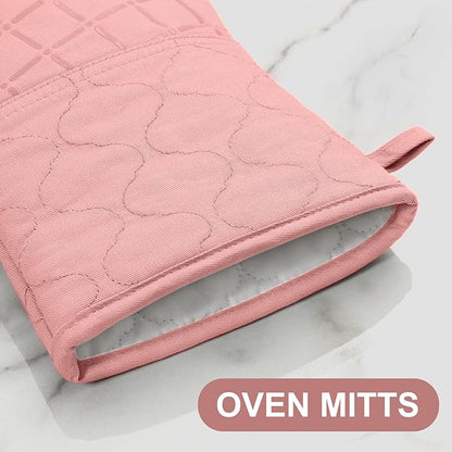 Oven Mitts Pot Holders Sets/Kitchen Towels and Dishcloths, Oven Gloves Kitchen