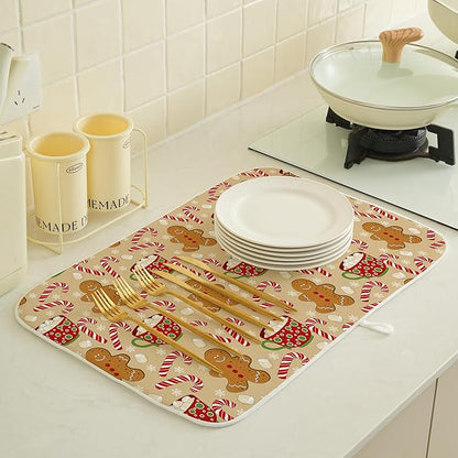 Christmas Drying Mat 18x24 Inches