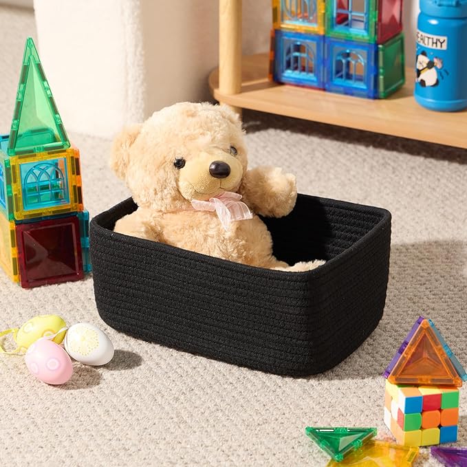 MiniArk Small Storage Baskets for Organizing | Closet Organizer Bins | Shelf