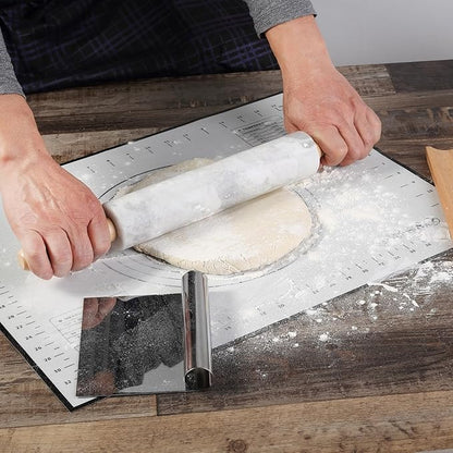 Koville African Natural Marble Rolling Pin, Non-Stick Polished Dough Roller