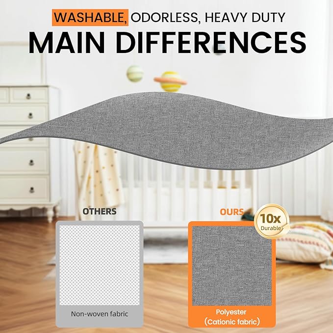 Criusia 3 Pack Sock Underwear Drawer Organizer Dividers, 64 Cell Fabric
