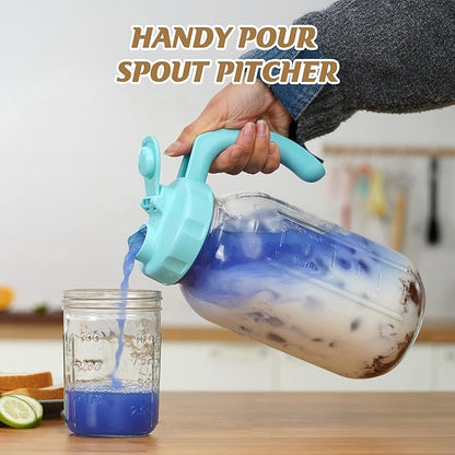 Soligt Glass Mason Jar Pitchers