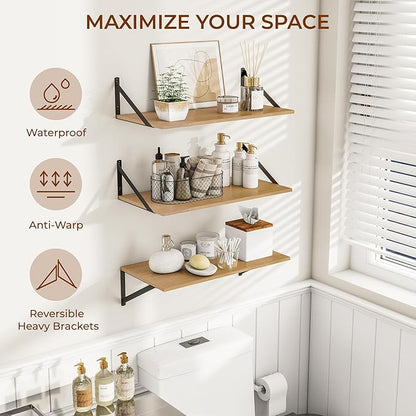 Heimlove 24" W x 12" D Wall Shelves