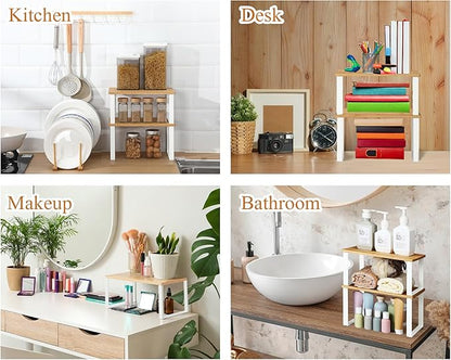 Marsui 4 Pcs Kitchen Organizer Accessories Set Cabinet Organizer Shelf and