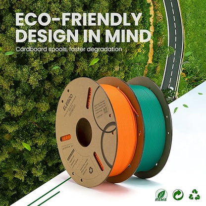 ELEGOO PLA Filament 1.75mm Bundle 4KG, 4 Pack 1kg Cardboard Spool Fits