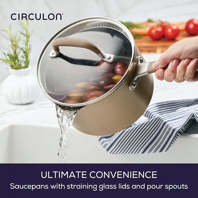 Circulon Premier Professional Hard Anodized Nonstick Cookware Induction Pots