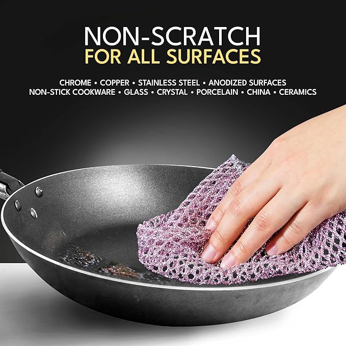 Heavy Duty Dish Scrubbers, Non-Scratch Scouring Pads