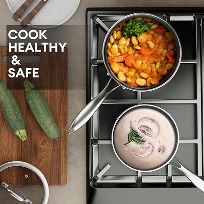 COOKER KING Sauce Pan Set, 1.5 QT & 2 QT Saucepan