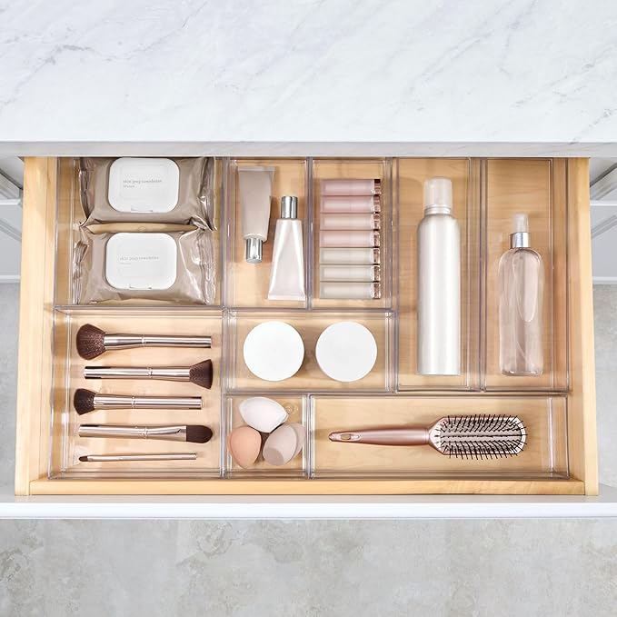 iDesign Plastic Makeup Drawer Organizer Tray