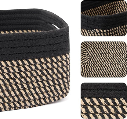 MiniArk Small Storage Baskets for Organizing | Closet Organizer Bins | Shelf
