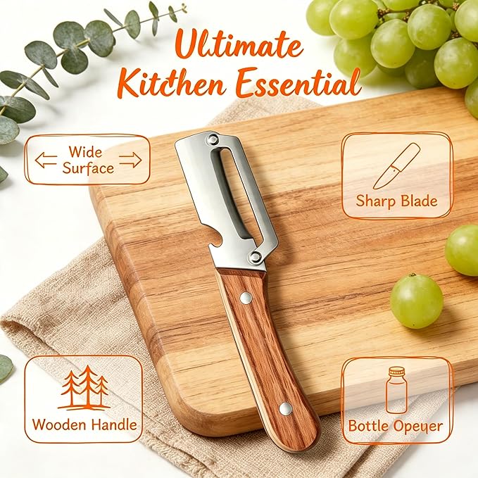 Vegetable Peeler 2 Pack, Carrot & Papaya
