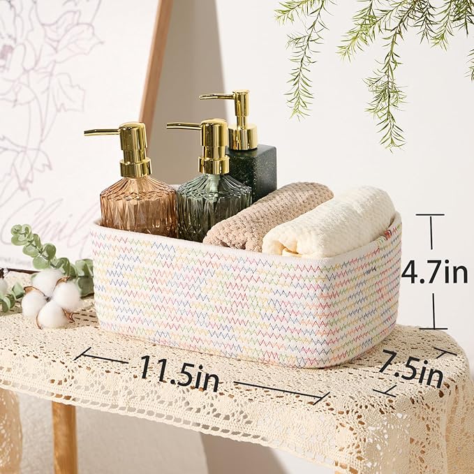 MiniArk Small Storage Baskets for Organizing | Closet Organizer Bins | Shelf
