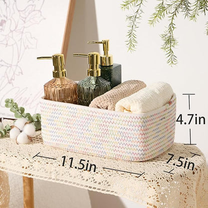 MiniArk Small Storage Baskets for Organizing | Closet Organizer Bins | Shelf