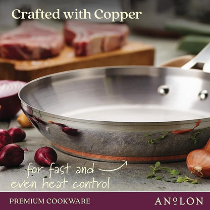 Anolon Stainless Steel & Hard Anodized Aluminum, Cookware Set