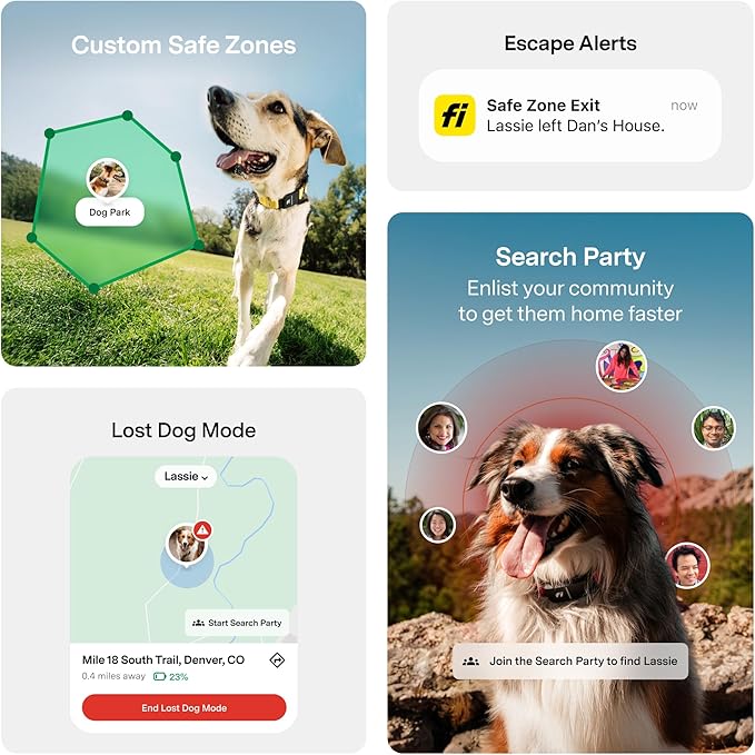 New Fi Series 3+ Smart Dog Tracker Collar GPS Tracker