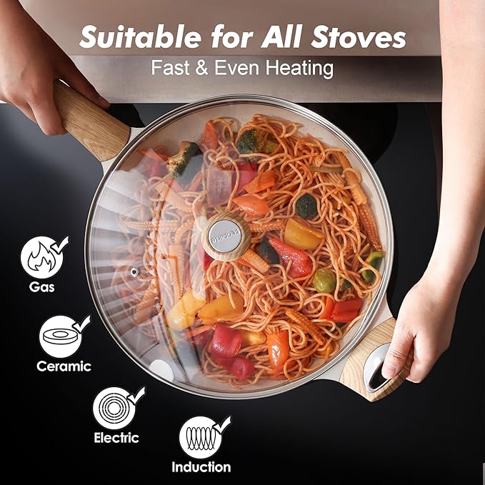 SENSARTE Ceramic Nonstick Frying Pan Skillet