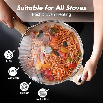 SENSARTE Ceramic Nonstick Frying Pan Skillet