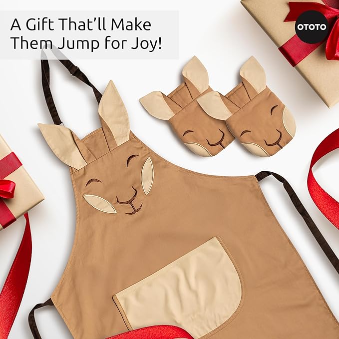 OTOTO Aproo Kitchen Set – Oven Mitts and Chef Apron